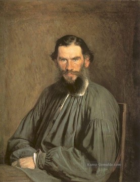  porträt - Porträt des Schriftstellers Leo Tolstoi demokratisch Ivan Kramskoi
